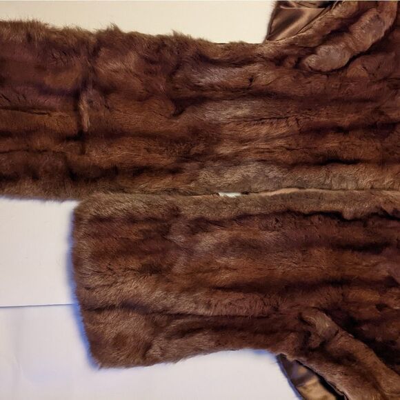 Vintage 50s 60s Hansen & Son Fine Furs Chicago Mink Cape‎ Stole Caplet - Picture 7 of 16